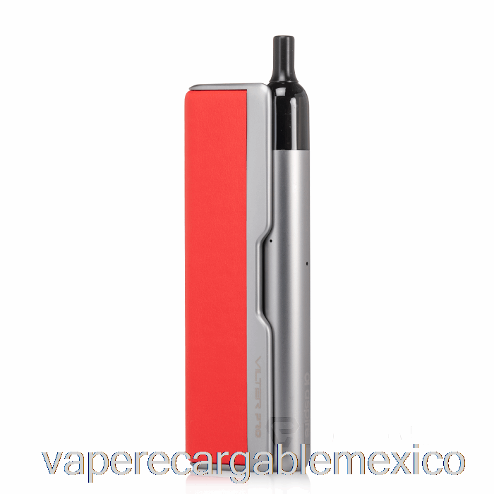Vape Recargable Aspire Vilter Pro Pod Kit Gris Espacial Rojo